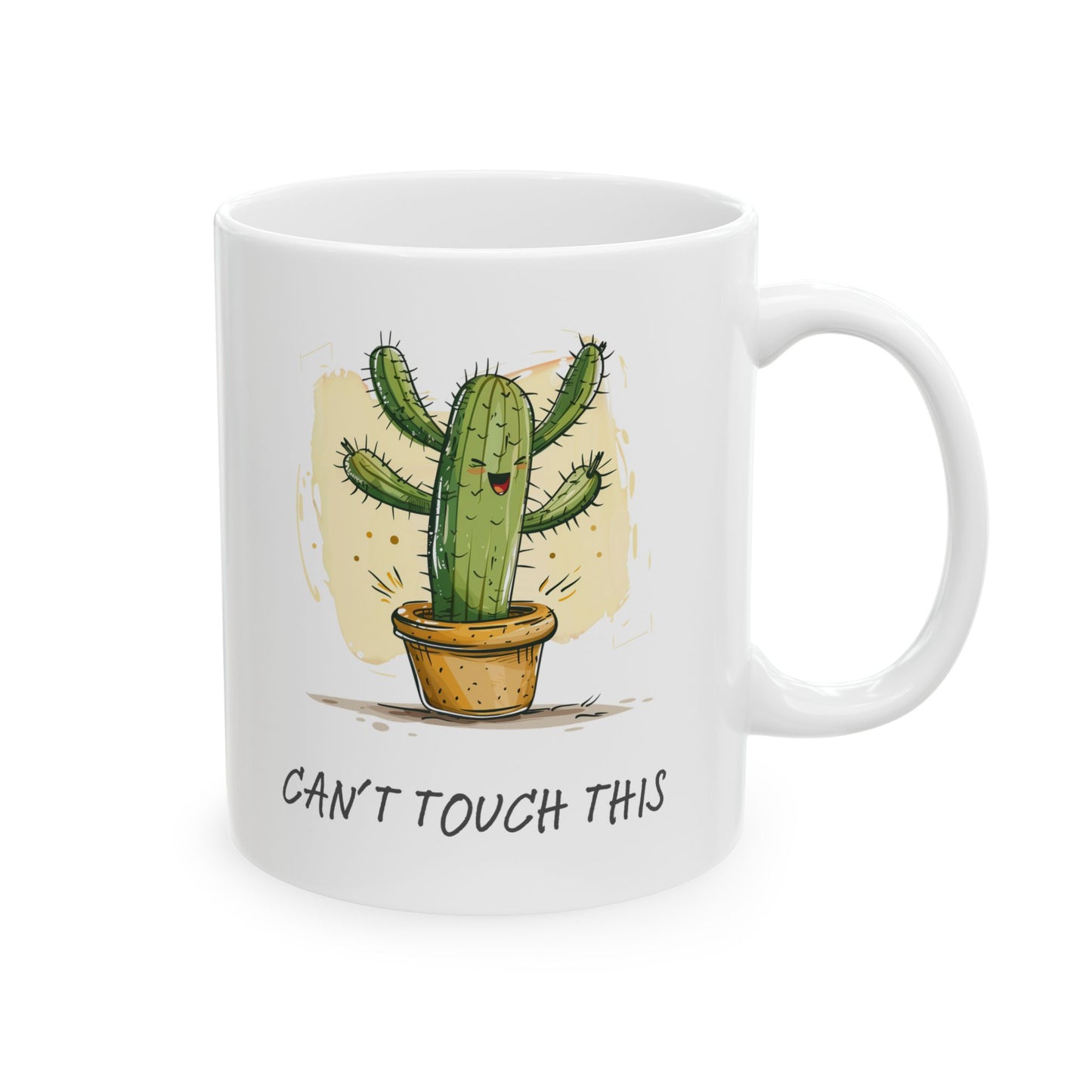 "Can't Touch This" Cactus Coffee Mug