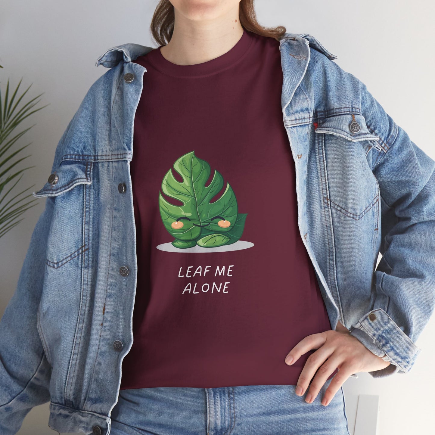EU - "Leaf me alone" Shirt - Monstera Version | unisex T-Shirt