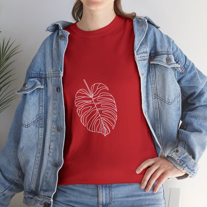 Monstera Line Drawing - "The Continuous Monstera" | unisex Shirt