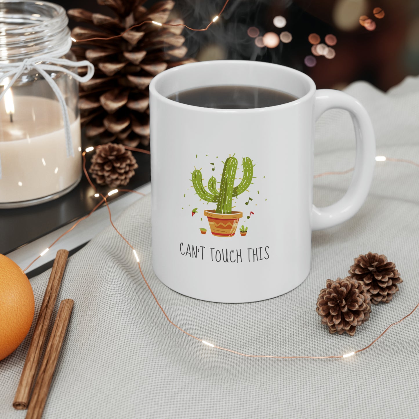"Can't Touch This" Dancing Cactus Coffee Mug