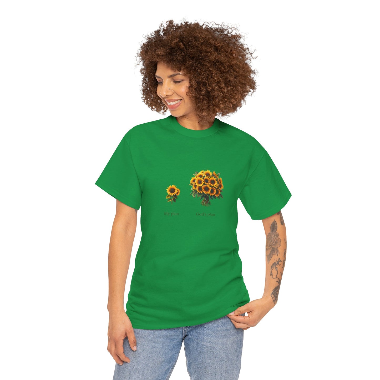 EU - "My plan vs. God's plan" | Sunflowers unisex T-Shirt