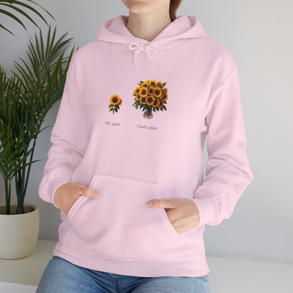 "My plan vs. God's plan" Sunflowers | unisex Hoodie