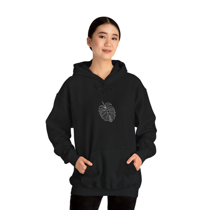 EU - Monstera Line Drawing - "The Continuous Monstera" | unisex Hoodie