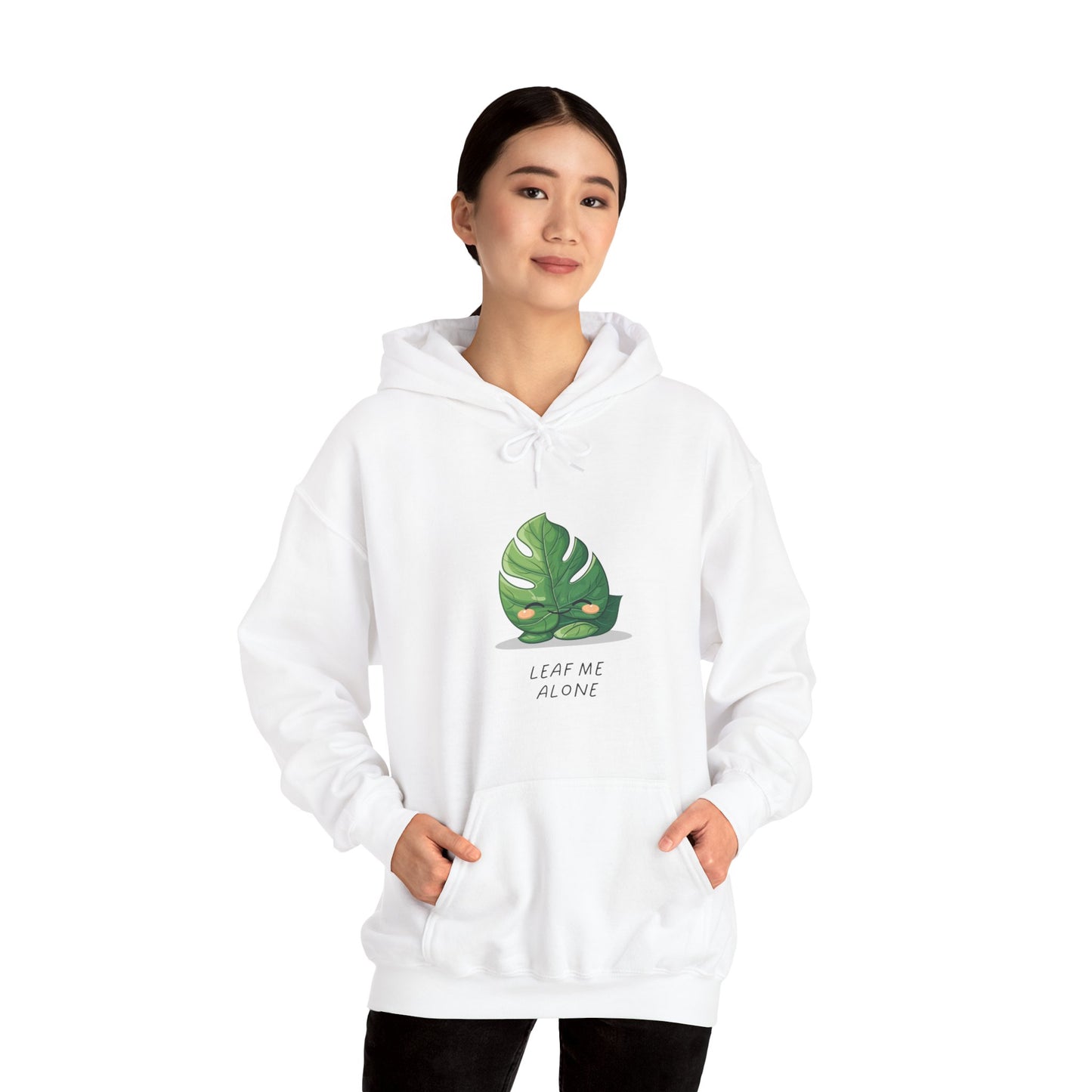 "Leaf me alone" Hoodie - Monstera Version | unisex Hoodie