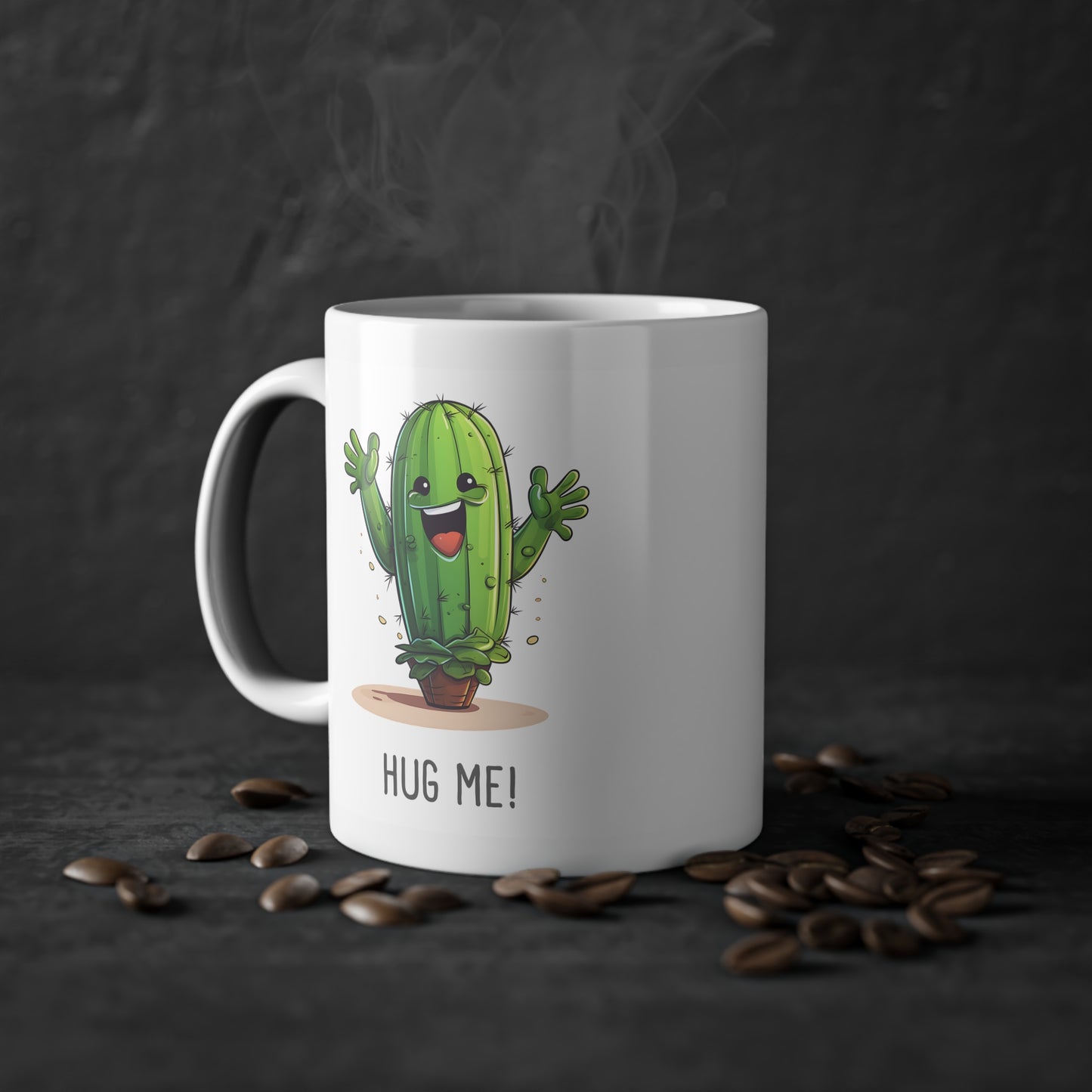 EU - "Hug Me" Cactus Coffee Cup