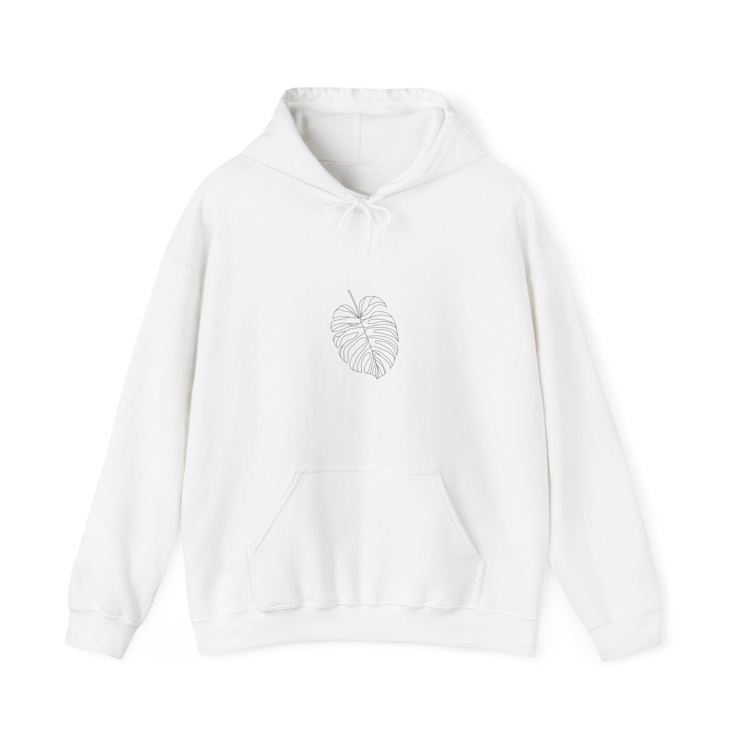 Monstera Line Drawing - "The Continuous Monstera" | unisex Hoodie