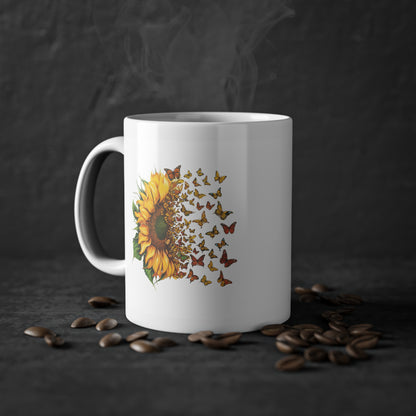 EU - Sunflower Butterflies | Coffee Cup