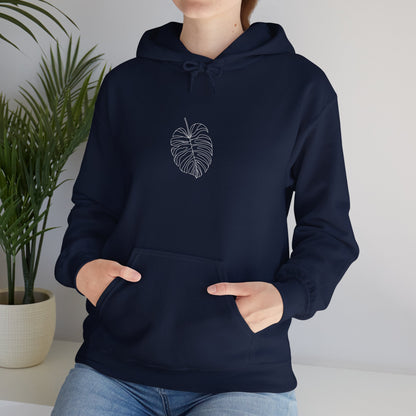 EU - Monstera Line Drawing - "The Continuous Monstera" | unisex Hoodie