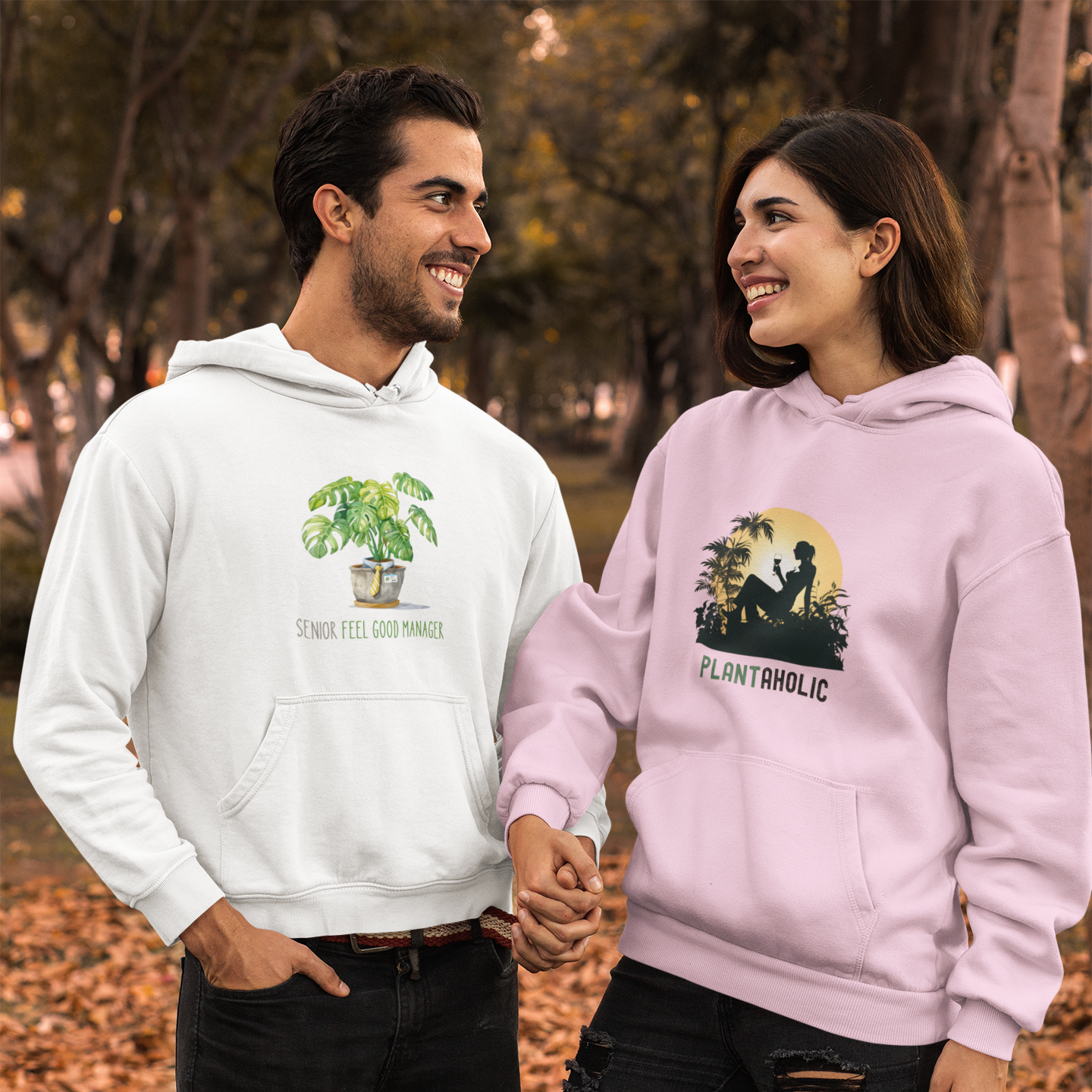 Funny Plants Hoodies Cover Mockup